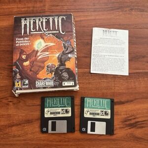 Heretic (PC, 1994) Shareware Version Floppy Discs Game ID/Raven Software